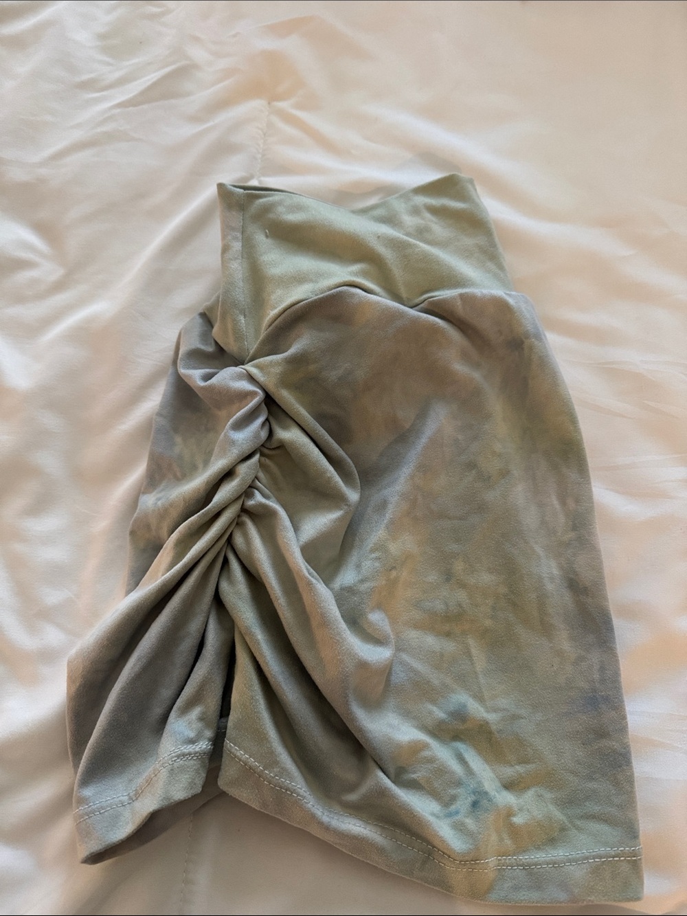Ruched Sage Green Women’s Skirt